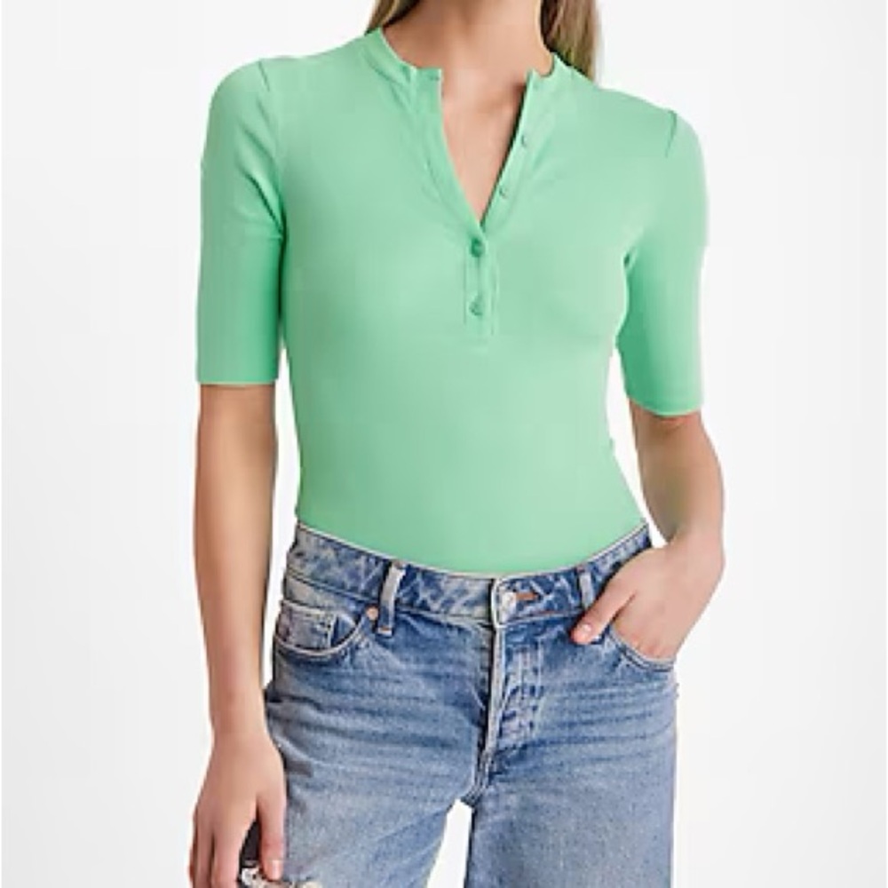 Express Mint Green Women's Top